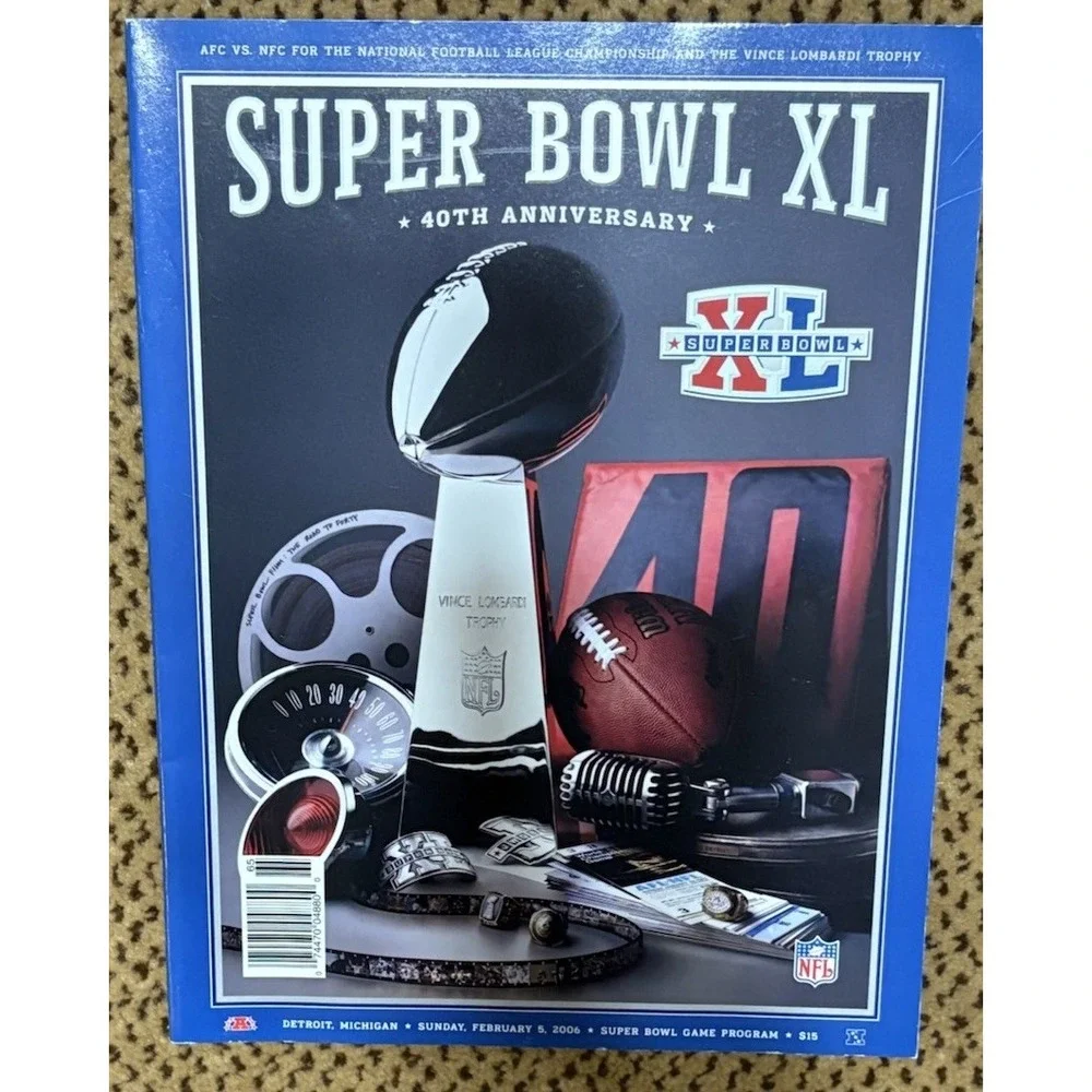 NFL 2006 2/5 Super Bowl XL Program Pittsburgh Steeler /Seattle Seahawks Detroit